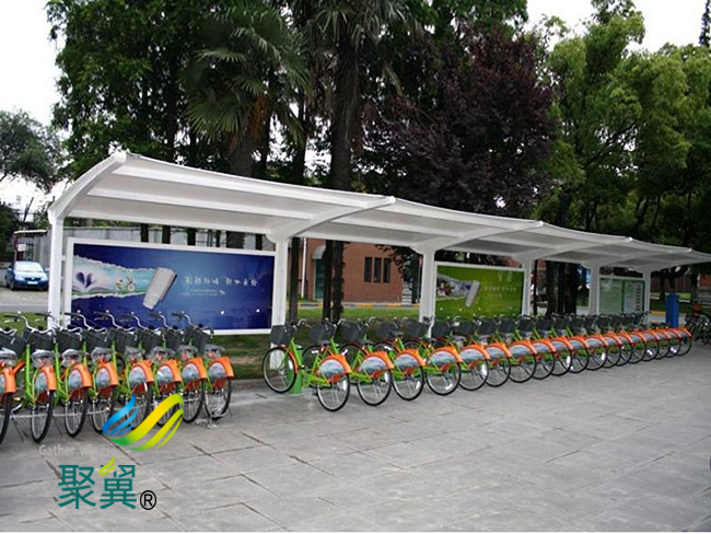 膜結(jié)構(gòu)車棚大跨度建筑空間| 自重輕