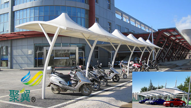 河北省大城縣膜結(jié)構(gòu)車棚|膜結(jié)構(gòu)車棚公司生產(chǎn)隔熱阻斷防火