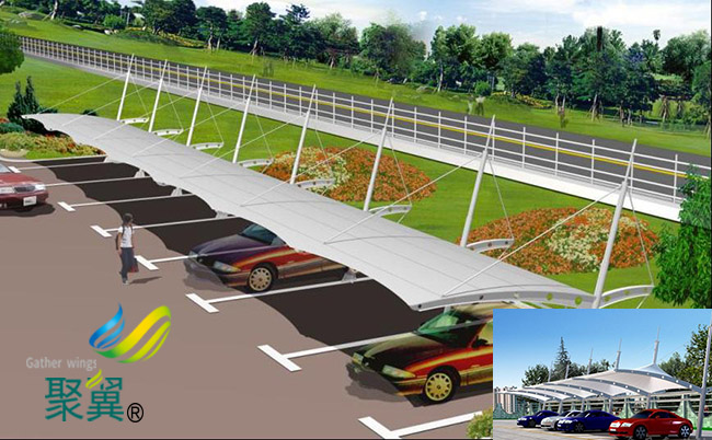 河北省饒陽縣膜結(jié)構(gòu)車棚|膜結(jié)構(gòu)車棚廠家生產(chǎn)制作遮陽防雨