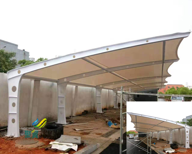 膜結(jié)構(gòu)車棚鋼架加工廠|汽車停車棚汽車棚