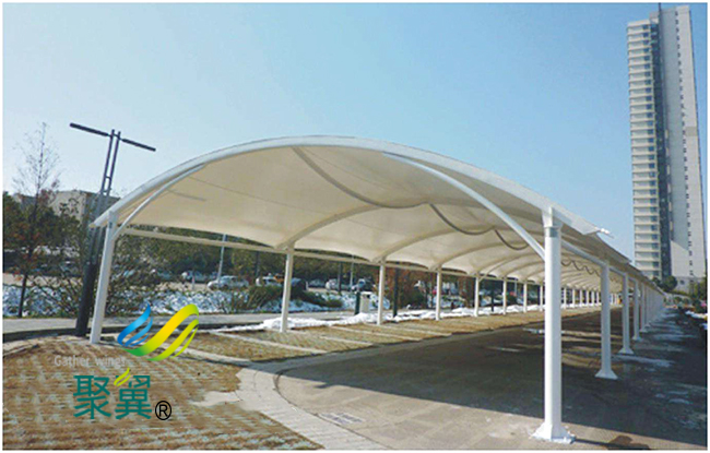 膜結(jié)構(gòu)停車棚安裝廠家|張拉景觀膜結(jié)構(gòu)環(huán)保