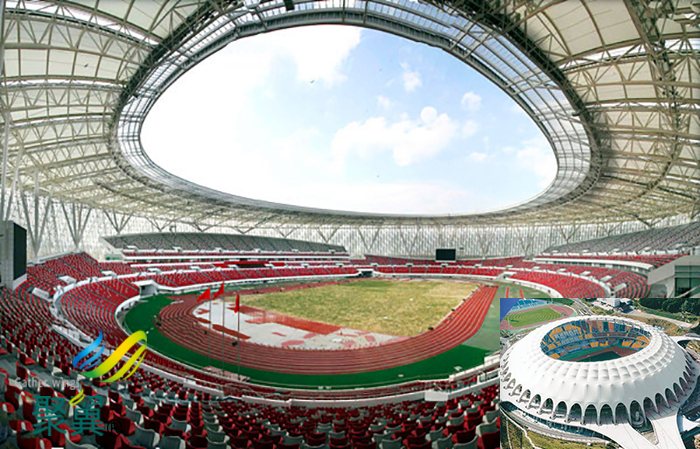 武漢膜結(jié)構(gòu)體育中心看臺(tái)球場(chǎng)膜