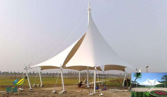 浙江膜結(jié)構(gòu)廣場(chǎng)景觀小品張拉膜公司