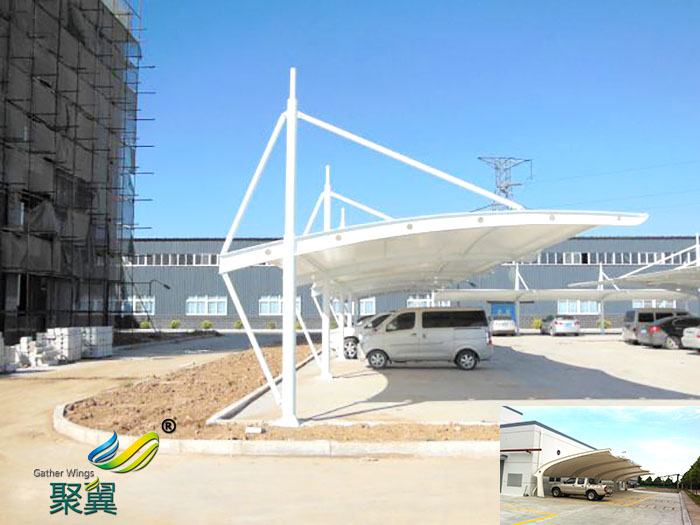 杭州膜結(jié)構(gòu)停汽自行車車棚價格廠家公司安裝