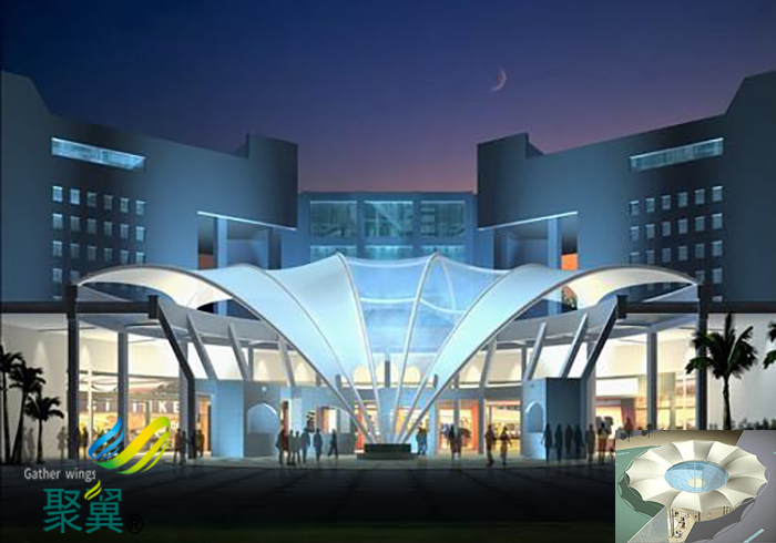 北京充氣張拉膜結構建筑小品工程實例工廠直銷