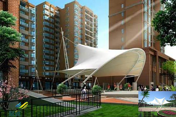 江蘇景觀張拉膜結(jié)構(gòu)遮陽停車棚公司廠家批發(fā)