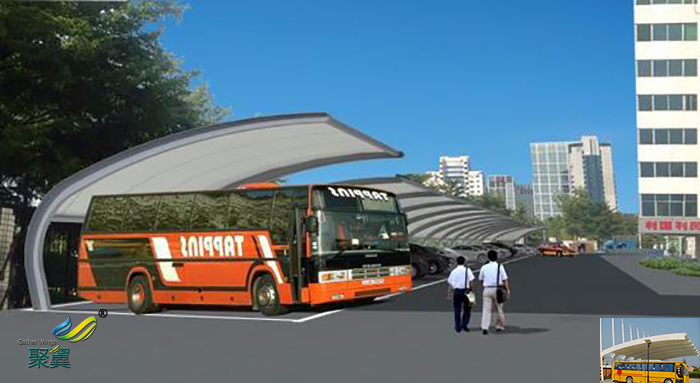 莆田鋼膜結(jié)構(gòu)大巴車停車棚平面圖包運(yùn)輸公司