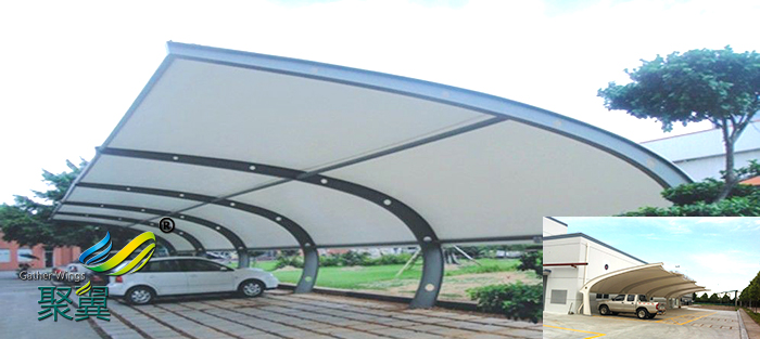 蘇州鋼膜結(jié)構(gòu)停自行車車棚廠家安裝定制