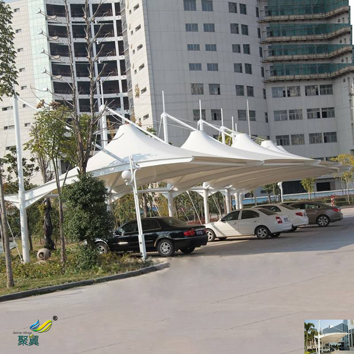 合肥安裝膜結構汽車停車棚景觀棚定制廠家