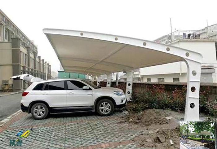 上海鋼膜結(jié)構(gòu)停自行汽車棚景觀工程安裝價格