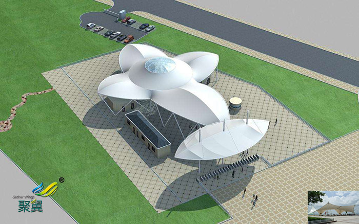 深圳膜結(jié)構(gòu)景觀張拉膜看臺設(shè)計(jì)停車棚廠家工程價(jià)格