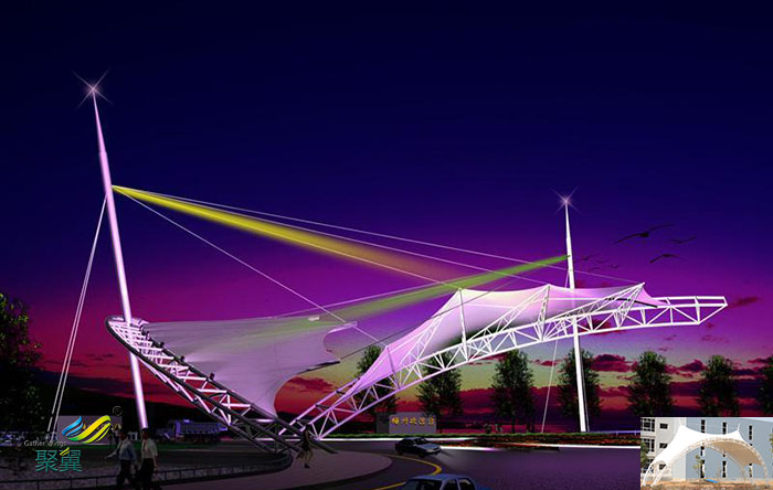 重慶膜結(jié)構(gòu)設(shè)計(jì)屋頂活動(dòng)舞臺(tái)膜結(jié)構(gòu)設(shè)計(jì)圖