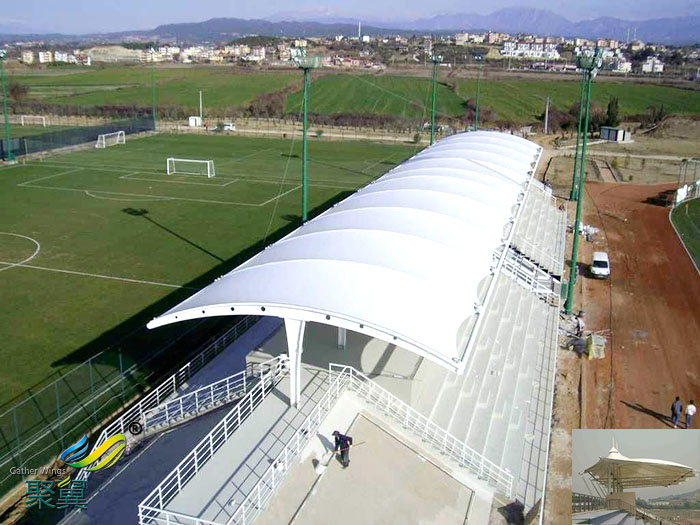 上海膜結(jié)構(gòu)體育看臺球場膜設(shè)計效果圖