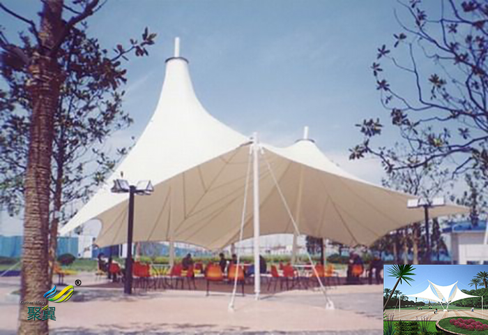 山東張拉膜雨棚停車棚景觀設(shè)計(jì)圖片工程效果圖