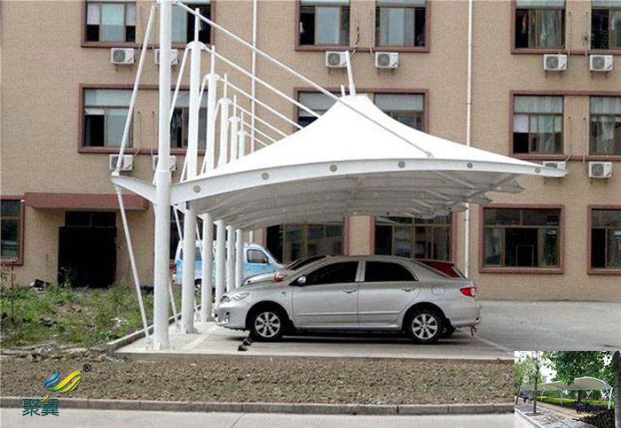 陜西安裝膜結(jié)構(gòu)汽車停車棚景觀棚工程圖紙