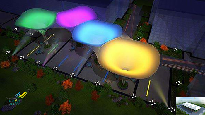 西安膜結(jié)構(gòu)張拉膜帆布景觀設(shè)施造價節(jié)點批發(fā)施工圖