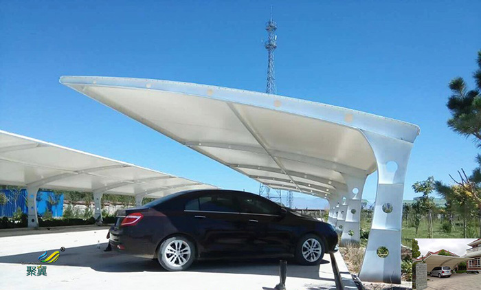 浙江張拉鋼膜結(jié)構(gòu)非機動汽車停車棚安裝施工土方案