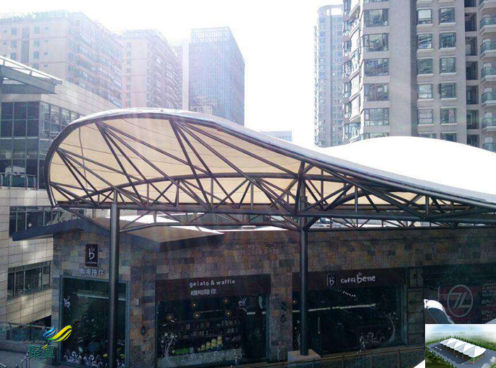 武漢張拉膜結(jié)構(gòu)停汽車車棚景觀定做公司安裝