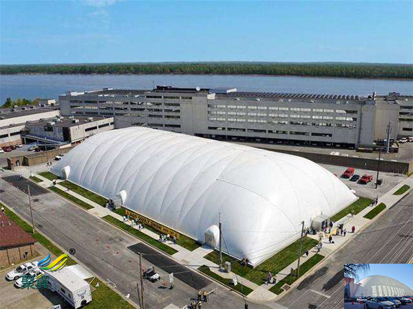 河南充氣式膜結(jié)構(gòu)體育看臺公司圖片造型設(shè)備工程