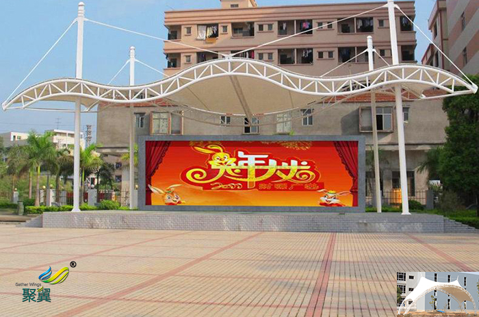 馬鞍山膜結(jié)構(gòu)活動(dòng)屋頂社區(qū)舞臺(tái)膜結(jié)構(gòu)設(shè)計(jì)圖