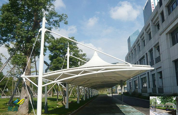 山東膜結(jié)構(gòu)定制停汽車車棚景觀工程報價設(shè)計公司