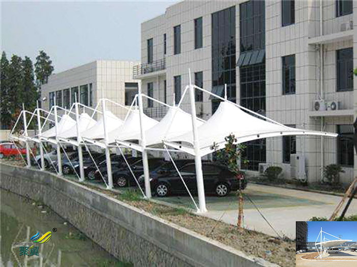 河南膜結(jié)構(gòu)停汽自行停遮陽定制車棚廠家包運輸