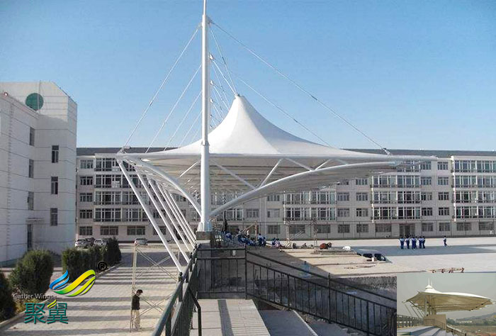 青海膜結(jié)構(gòu)體育場(chǎng)館看臺(tái)承包價(jià)格施工方案圖片