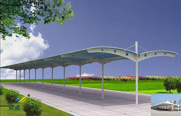 上海鋼膜結(jié)構(gòu)自行車車棚景觀安裝定制工程報價公司