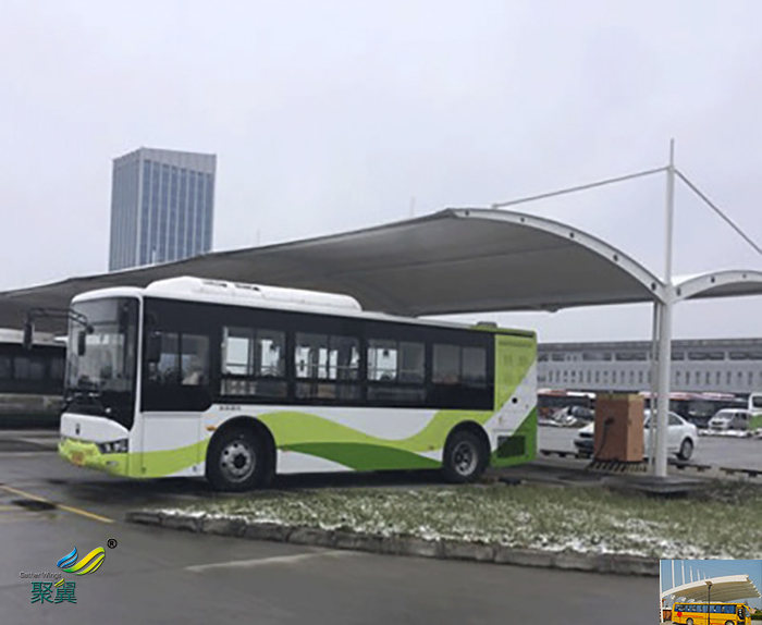 福建膜結(jié)構(gòu)大巴車停車棚圖紙多少錢生產(chǎn)廠家定做