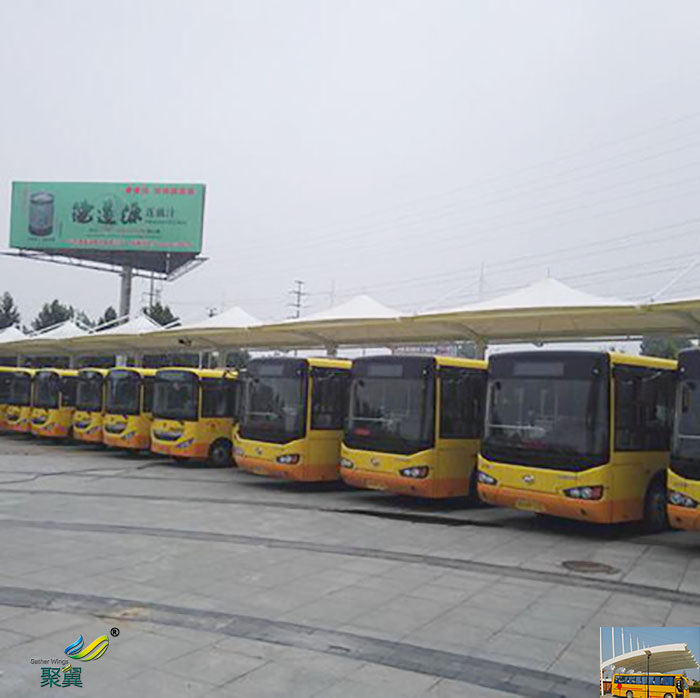 湖南景觀膜結(jié)構(gòu)大巴車電動停車棚廠家加工施工設(shè)計