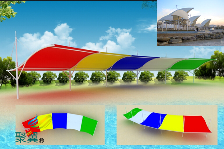 膜結(jié)構(gòu)停車棚雙挑斜拉型|膜結(jié)構(gòu)車棚結(jié)構(gòu)形式