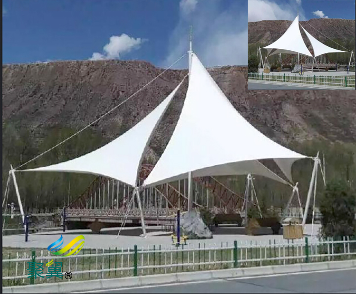 安徽黃山膜結(jié)構(gòu)汽車棚優(yōu)勢優(yōu)越性|遮陽防雨