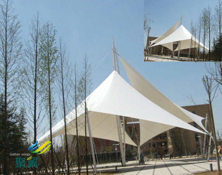  江蘇膜結(jié)構(gòu)車棚防火性能|停車棚防火等級B1級