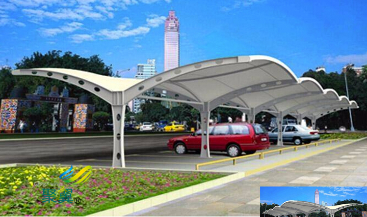 膜結(jié)構(gòu)車棚創(chuàng)建文明家園|車棚鋼構(gòu)防銹處理   