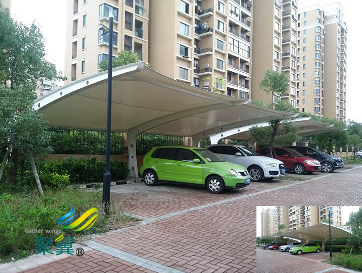 膜結構車棚設置平衡狀態(tài)|車棚設計力學分析