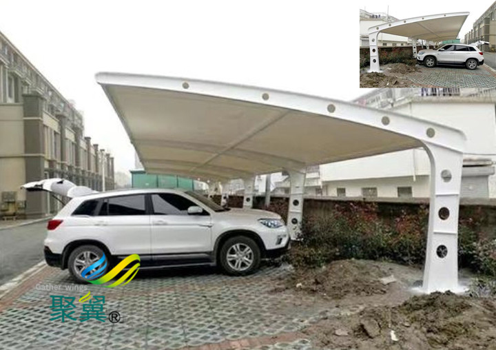 上海膜結構車棚幾個特點介紹說明