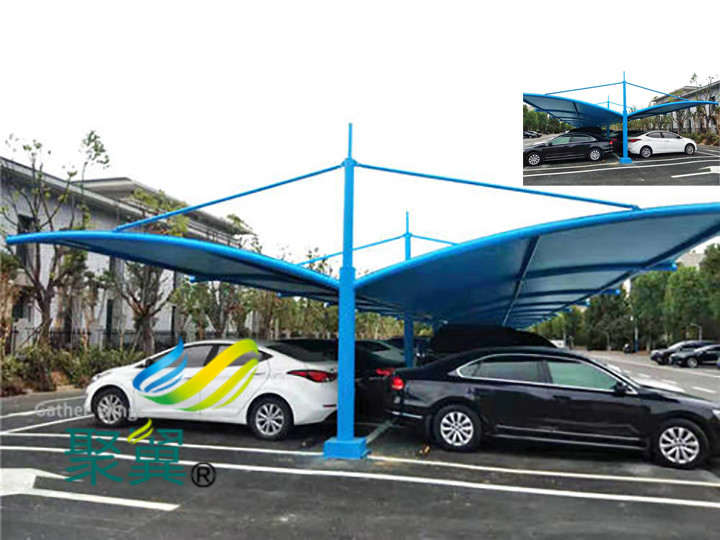  膜結構車棚新型棚|汽車停車棚可質(zhì)保30年
