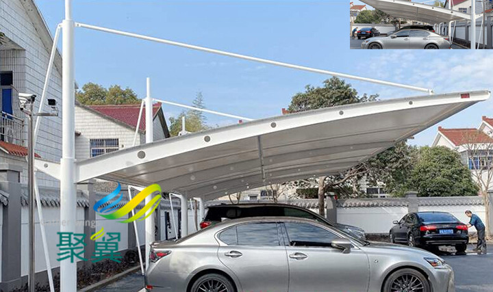  如何檢查膜結構停車棚的質量|停車棚施工安裝