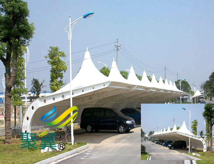 膜結(jié)構(gòu)車棚遮陽雨篷為我們生活添磚加瓦