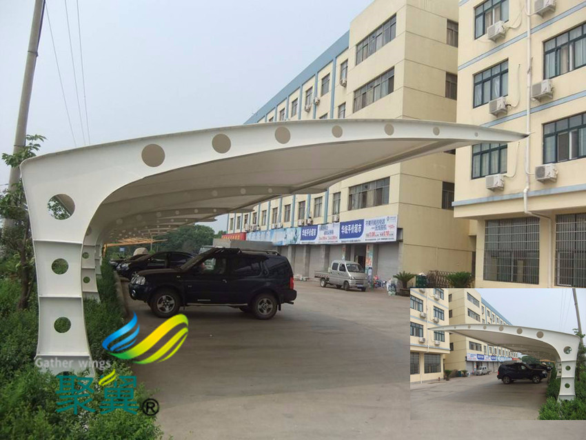 膜結(jié)構(gòu)車棚結(jié)構(gòu)完整性|汽車停車棚與張拉