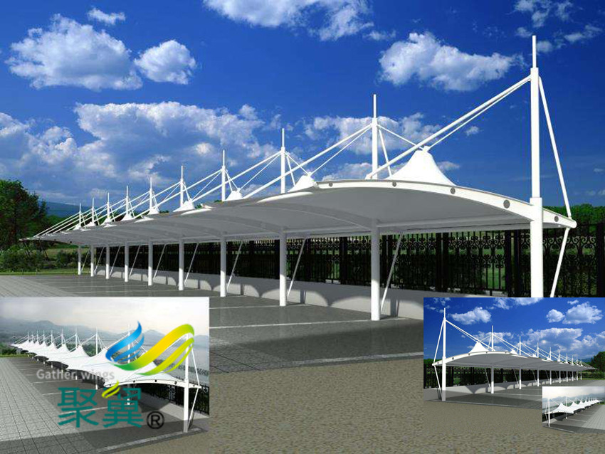 定制膜結(jié)構(gòu)停車棚價格是否*高|汽車停車棚