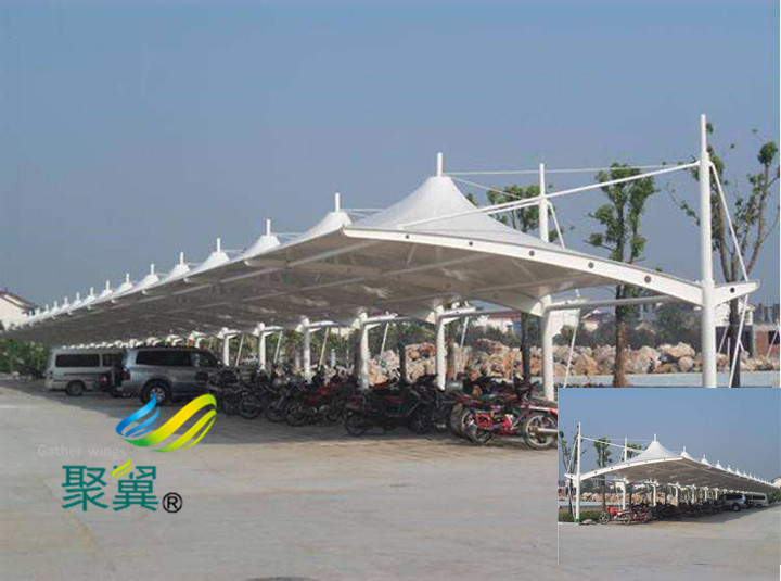  JY001膜結(jié)構(gòu)汽車停車棚膜結(jié)構(gòu)遮陽雨棚
