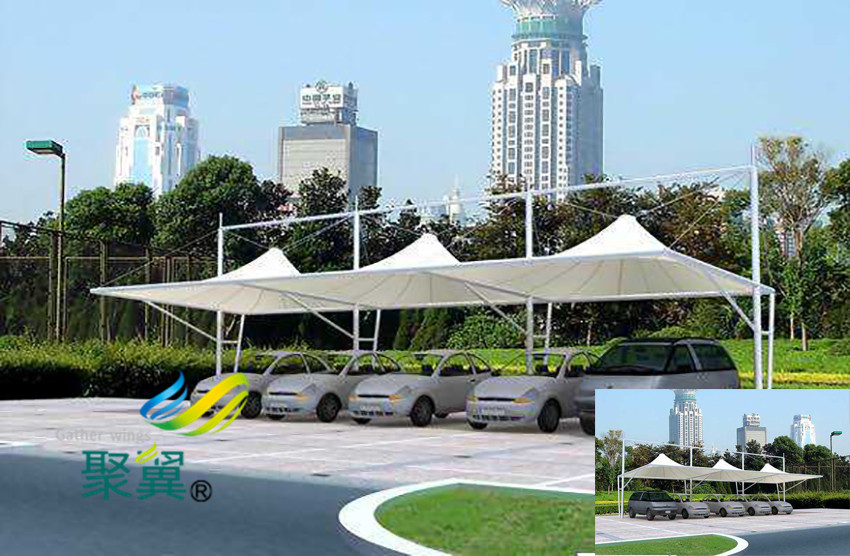  膜結構汽車停車棚功用優(yōu)勢|膜結構車棚發(fā)展分析
