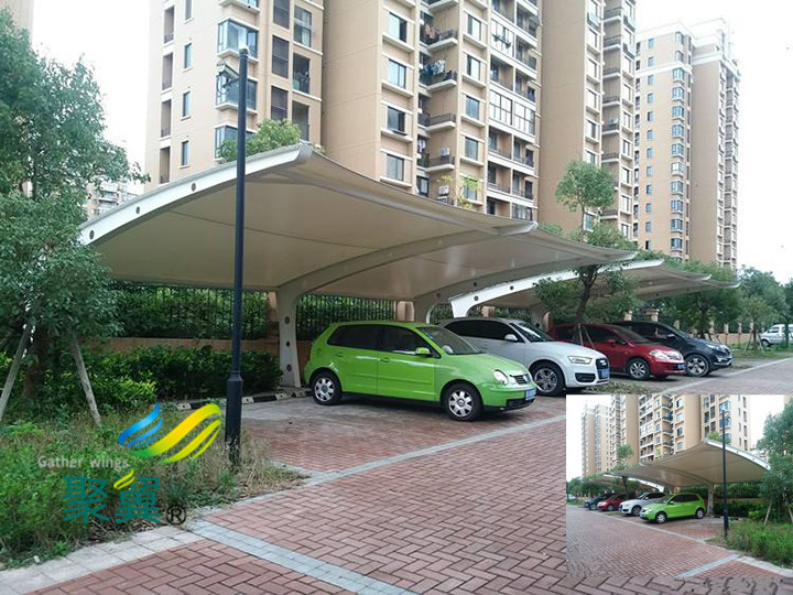 膜結構車棚公共自行車棚優(yōu)勢|膜結構特點