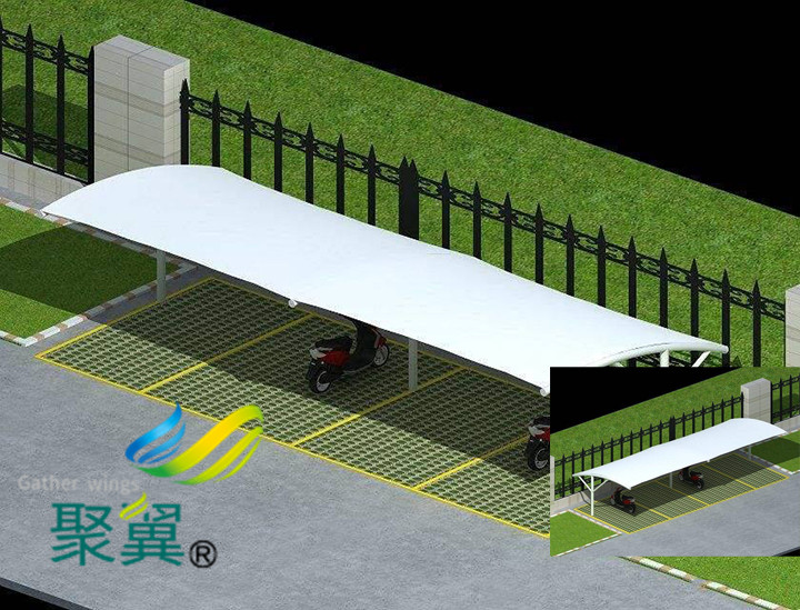  膜結(jié)構(gòu)汽車停車棚使用后提供哪些不錯(cuò)特點(diǎn)