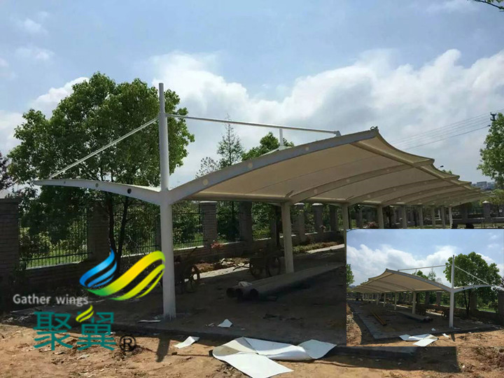 膜結(jié)構(gòu)車棚遮陽(yáng)防紫外線| 汽車停車棚迅速發(fā)展