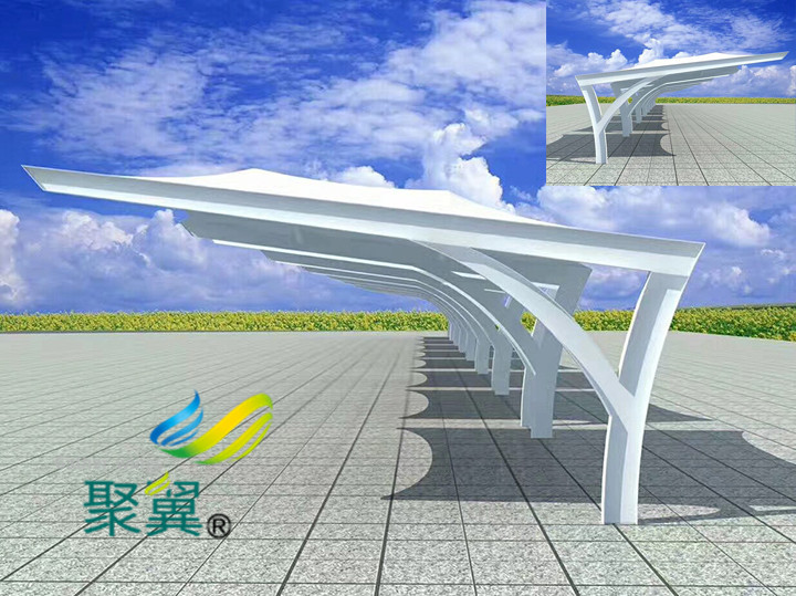 膜結(jié)構(gòu)汽車停車棚優(yōu)點(diǎn)|停車棚膜材料清洗