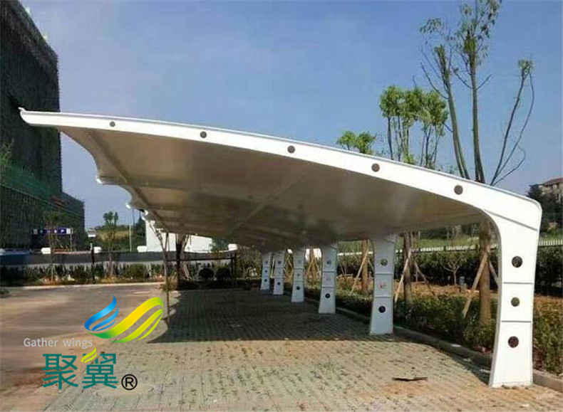 簡述膜結(jié)構(gòu)車棚遮陽雨棚材料防火能力和防火分類