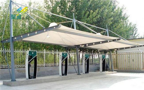 選擇膜結(jié)構(gòu)車棚充電樁膜結(jié)構(gòu)注意事項