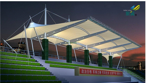 上海膜結構體育看臺膜結構造型獨特發(fā)展快 